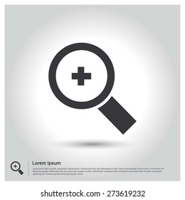 Icon Vector Illustration, pictogram icon on gray background. Flat design style