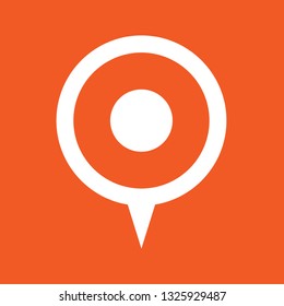 Icon vector illustration of pin map, EPS10.