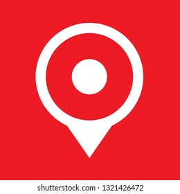 Icon vector illustration of a pinmap, EPS10.