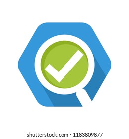 icon vector illustration for review, quality control, surveys, observation