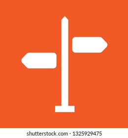 Icon vector illustration of road sign, EPS10.