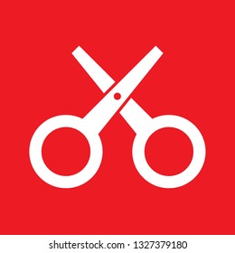 Icon vector illustration of scissors, cut, EPS10.