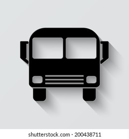 icon - vector illustration with shadow on light background