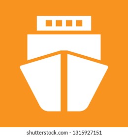 Icon vector illustration of a ship.