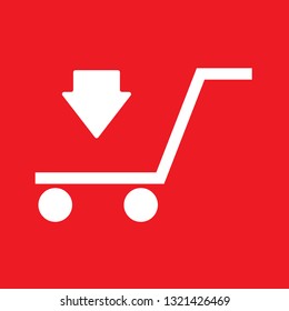 Icon Vector Illustration Of Shopping Kart, EPS10.