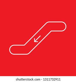 Icon vector illustration of staircase, EPS10.