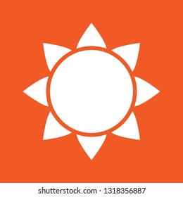 Icon vector illustration of The Sun, EPS10.