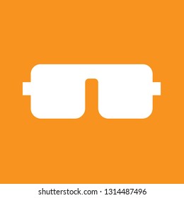 Icon vector illustration of swim goggles, EPS10.