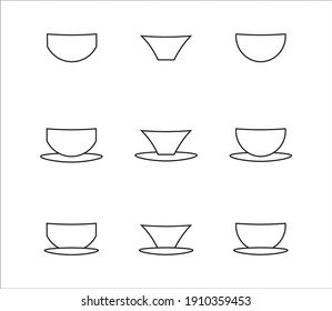 Símbolo de ilustración vectorial de icono gráfico del intestino