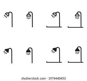 Icon vector illustration symbol graphic of shower perfect for bathtub bathroom water