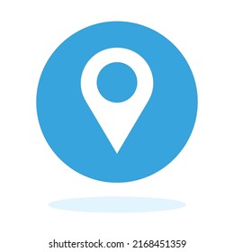 Icon vector illustration symbol graphic of location color