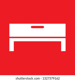 Icon vector illustration of a table, EPS10.
