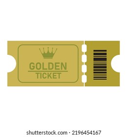icon vector illustration of ticket paper for access