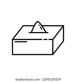 Symbol, Vektorgrafik der Gewebebox, Zeilensymbol
