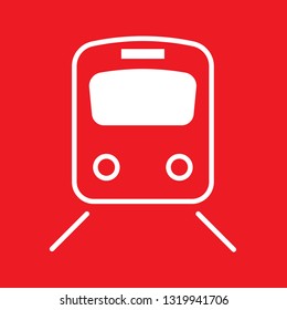 Icon vector illustration of a train, EPS10