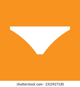 Icon vector illustration of underwear. 