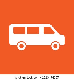 Icon vector illustration of van, car, EPS10.