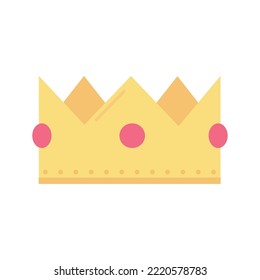 icon vector image of a crown with white background