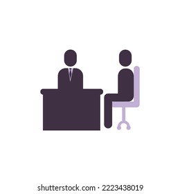 icon vector image people in a meeting with white background