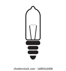 lámpara vectorial de icono de los pasos 10 con color blanco y negro