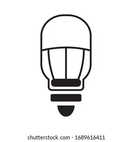 icon vector lamp from eps 10 with black and white collor