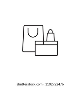 icon vector line black  white