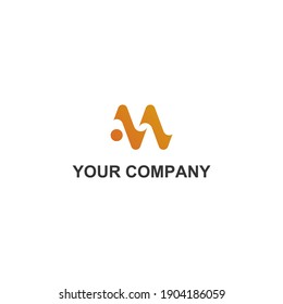 am icon vector logo design. am template quality logo symbol inspiration