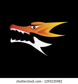 icon vector logo head crocodile