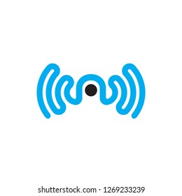 icon vector logo wifii design tech