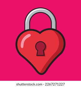 Icon Vector Loves Love -shaped Funny Heart, For a Combined Design with the theme of Valentine and Marriage, or Logo with Pink Bakcground