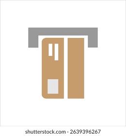 icon vector money card template design trendy