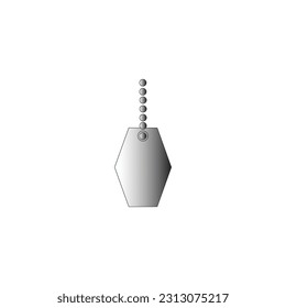 icon vector necklace template design
