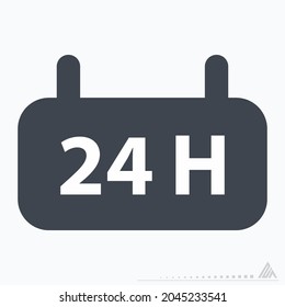 Icon Vector of Non Stop - Glyph Style - Simple illustration, Editable stroke, Design template vector, Good for prints, posters, advertisements, announcements, info graphics, etc.