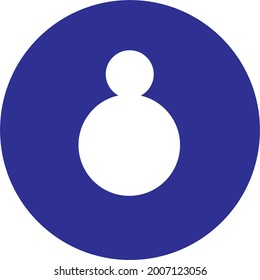 icon vector of officer on blue backgrund