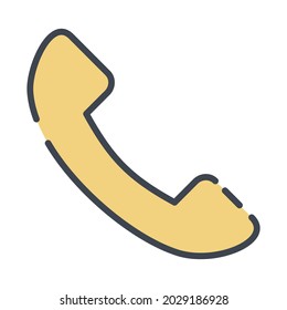 Vector de iconos del teléfono - Estilo de corte de línea - ilustración simple. Trazo editable. Diseño de plantilla vector.diseño de estilo de esquema.Ilustración gráfica vectorial