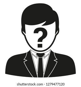 Icon vector politicians question mark for the creative use in graphic design