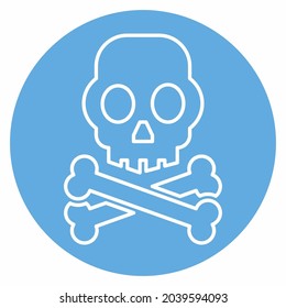 Icon Vector of Radiation - Blue Eyes Style - Simple illustration, Editable stroke, Design template vector, Good for prints, posters, advertisements, announcements, info graphics, etc.