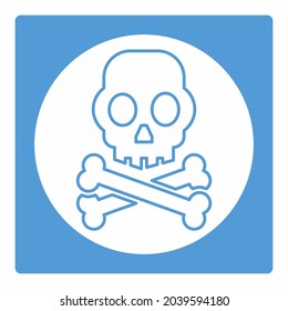 Vector de iconos de la radiación - Estilo de la luna blanca - Ilustración simple, trazo editable, vector de plantilla de diseño, Buena para impresiones, carteles, anuncios, anuncios, gráficos de información, etc.