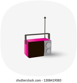 Icon vector radio 