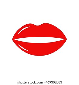 icon, vector, red,  lips, mouth, symbol, sign, sexy, lipstick, passionate,  women