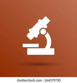 icon vector researching research sign symbol technology medicine equipment illustration microscope. 