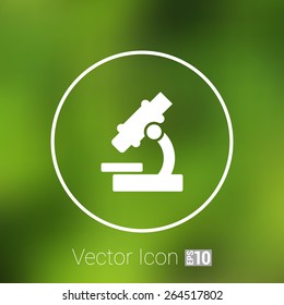 icon vector researching research sign symbol technology medicine equipment illustration microscope.