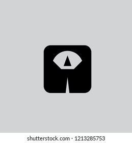 Icon vector, scales flat sign, weight loss symbol