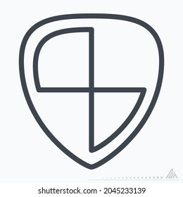 Icon Vector of Security - Line Style - Simple illustration, Editable stroke, Design template vector, Good for prints, posters, advertisements, announcements, info graphics, etc.
