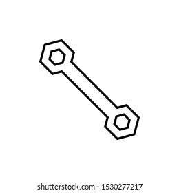 Icon Vector Service Tools Outline Only No Fill On White Background.
Flat Icon For Web, Apps, Or Design Product EPS10