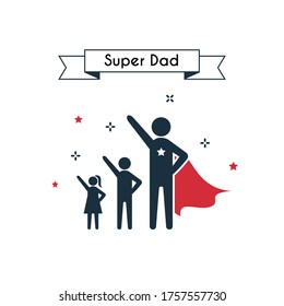 Icon vector set for father's day