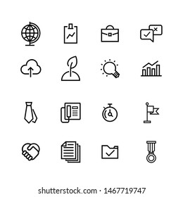 Icon Vector set for, Business, Teamwork, Communication, Brainstorming and Ideas