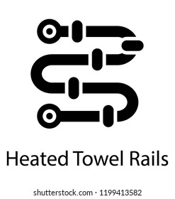 An icon vector showing heating radiator 