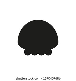 icon vector, skull with simple shapes
