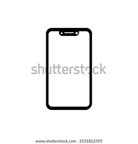 Icon vector of smartphone or handphone